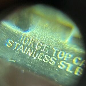 10k Gold filled  and Stainless Steel timex (manual wind)